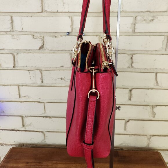 Nwot Coach Christie Red Leather Shoulder Bag/Crossbody Purse - Picture 6 of 15